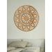 Dřevěná mandala na stěně FLOWER
