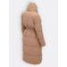 Dámská zimní bunda s páskem camel