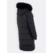 Dámska dlhá zimná bunda čierna