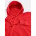Pánská mikina s kapucí a klokaní kapsou červená