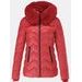 Dámska prešívaná zimná bunda červená