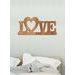 Drevený nápis "LOVE"