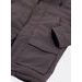 Pánská zimní bunda hnědá šedá