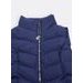 Dámska krátka prešívaná vesta tmavomodrá