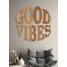 Drevený nápis "GOOD VIBES"