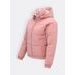 Dámská krátká prošívaná bunda pudrová