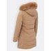 Dámská prošívaná bunda s kapucí béžová