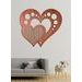 Dřevěný nástěnný obraz Srdce