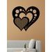 Dřevěný nástěnný obraz Srdce