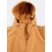 Dámska solfšelová bunda s kapucňou šafránovo-žltá