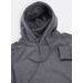 Pánská mikina s kapucí a klokaní kapsou grafitová