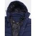 Pánská zimní bunda s kapucí tmavě modrá