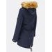 Parka s odopínateľným futrom tmavomodrá
