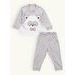 Kojenecké teplákové pyžamo SPÍCÍ MACO šedé