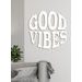 Drevený nápis "GOOD VIBES"