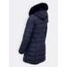 Dámská zimní prošívaná bunda tmavě modrá