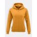 Dámská mikina na zip s kapucí hořčicové barvy
