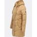 Dámska zimná bunda s kožušinovou podšívkou béžová