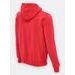 Pánska mikina s kapucňou bez potlače červená