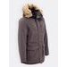Pánská zimní bunda hnědá šedá