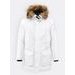 Pánska dlhá zimná bunda biela