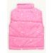Detská prešívaná vesta HVIEZDIČKY ružová