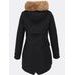 Dámska zimná bunda s kapucňou čierna