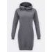 Dámska dlhá mikina s kapucňou grafitová
