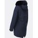 Dámska zimná bunda s kapucňou tmavomodrá