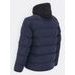 Pánská prošívaná bunda s kapucí tmavě modrá