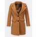 Dámsky kabát svetlohnedý