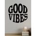 Drevený nápis "GOOD VIBES"