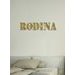 Drevený nápis RODINA