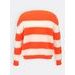 Dámsky sveter bielo-oranžová