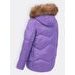 Dámská krátká prošívaná bunda fialová
