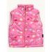 Dětská prošívaná vesta DÚHA růžová