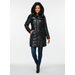 Dlouhá dámská prošívaná bunda černá