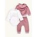 Kojenecká souprava VESELÝ KVĚT starorůžová
