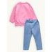 Dětská tepláková souprava ÚSMĚV růžová