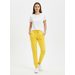 Dámské tepláky bez potisku žluté