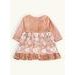 Dětské elegantní šaty KVĚTINKA broskvové