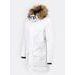 Pánska dlhá zimná bunda biela