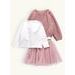 Dětský sukňový set ZAJÍČKY starorůžová