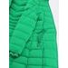 Dámska prešívaná zimná bunda s kapucňou zelená