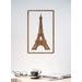 Dřevěný obrázek Eiffelovy věže