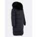 Dámska dlhá zimná bunda čierna