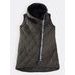 Dámska prešívaná vesta s kapucňou tmavozelená