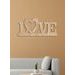 Drevený nápis "LOVE"