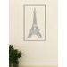 Dřevěný obrázek Eiffelovy věže