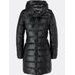 Dlouhá dámská prošívaná bunda černá